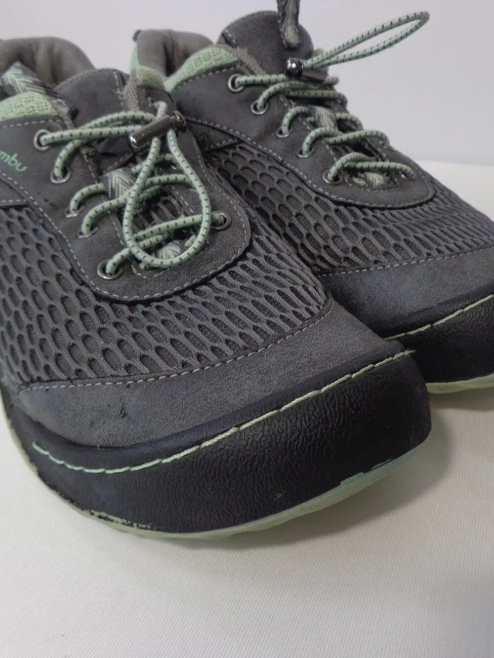 Jambu Women's‎ Sunset Vegan Sneakers Casual Water Ready Charcoal Mint Size 8M